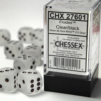 Bloque de dados esmerilado de 16 mm (12 dados)