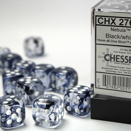 Bloque de dados Nebula de 16 mm d6 (12 dados)