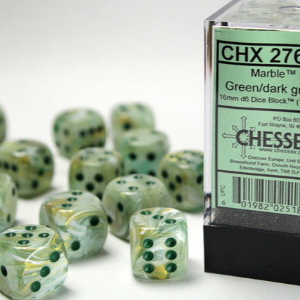 Bloque de dados marble de 16 mm (12 dados)