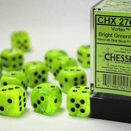 Bloque de dados Vortex de 16 mm d6 (12 dados)