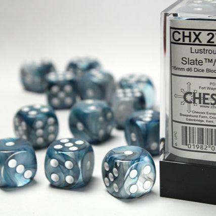 Bloque de dados Lustrous de 16 mm (12 dados)