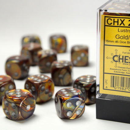 Bloque de dados Lustrous de 16 mm (12 dados)