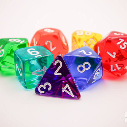 Bloque de dados Translucent set de 7