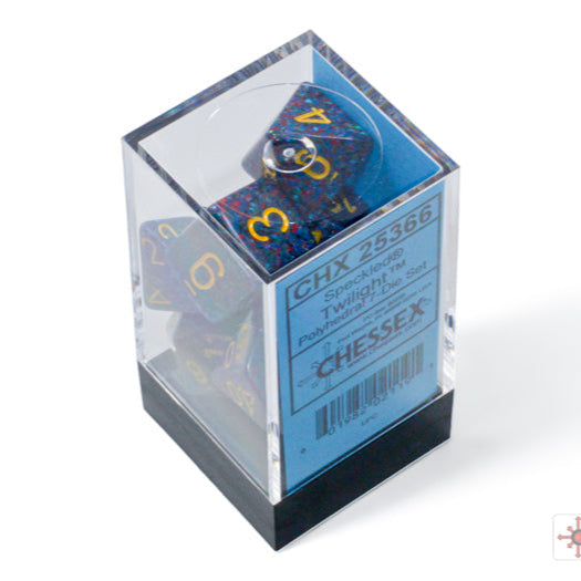 Bloque de dados Speckled set de 7