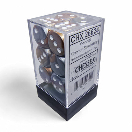 Bloque de dados d6 gemini de 16 mm (12 dados)