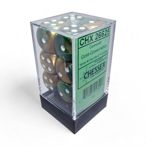 Bloque de dados d6 gemini de 16 mm (12 dados)