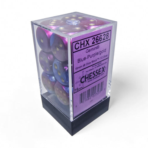 Bloque de dados d6 gemini de 16 mm (12 dados)