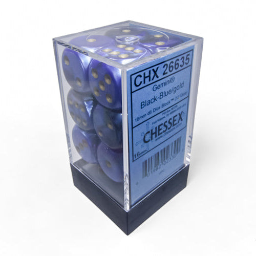 Bloque de dados d6 gemini de 16 mm (12 dados)