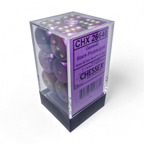 Bloque de dados d6 gemini de 16 mm (12 dados)