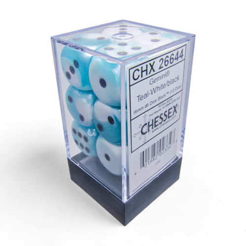 Bloque de dados d6 gemini de 16 mm (12 dados)