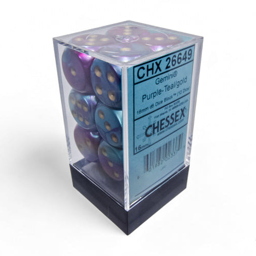 Bloque de dados d6 gemini de 16 mm (12 dados)