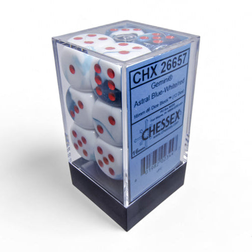 Bloque de dados d6 gemini de 16 mm (12 dados)
