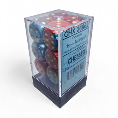 Bloque de dados d6 gemini de 16 mm (12 dados)