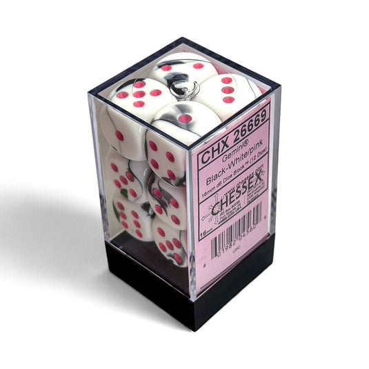 Bloque de dados d6 gemini de 16 mm (12 dados)