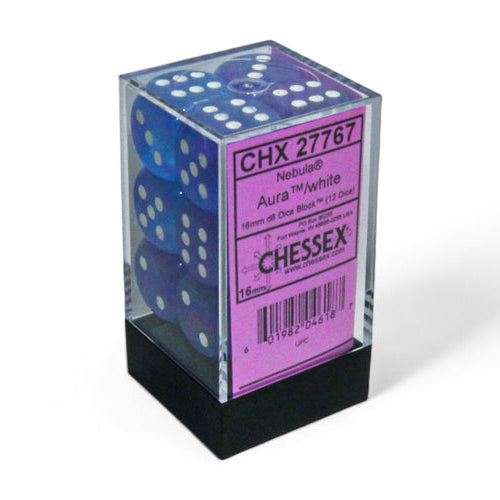 Bloque de dados Nebula de 16 mm d6 (12 dados)