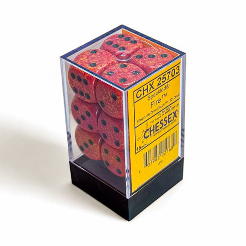 Bloque de dados Speckled de 16 mm d6 (12 dados)