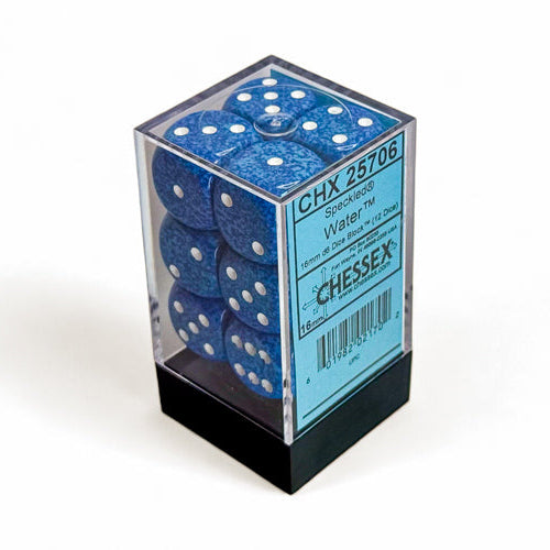 Bloque de dados Speckled de 16 mm d6 (12 dados)