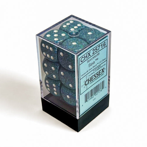 Bloque de dados Speckled de 16 mm d6 (12 dados)