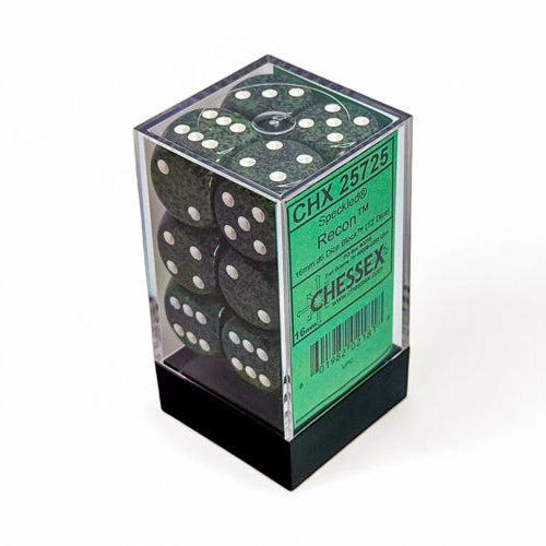 Bloque de dados Speckled de 16 mm d6 (12 dados)