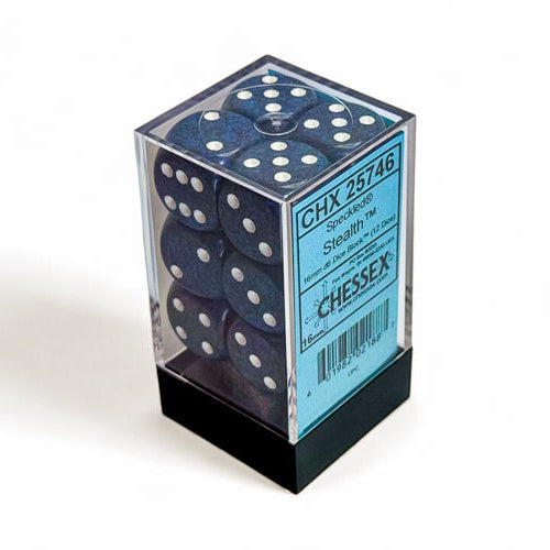 Bloque de dados Speckled de 16 mm d6 (12 dados)