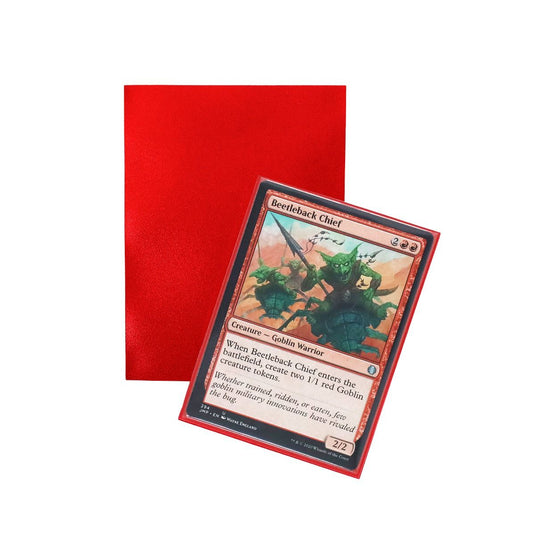 BCW Iridian Matte Sleeves Red