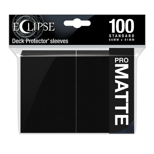 Eclipse Matte Standard Sleeves Jet Black (100ct)