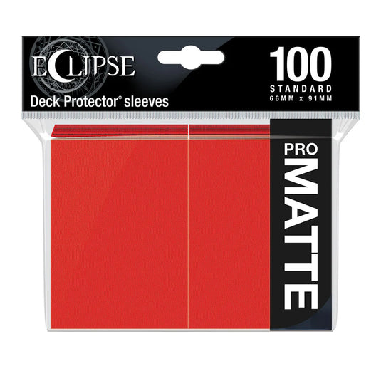 Eclipse Matte Standard Sleeves Apple Red (100ct)