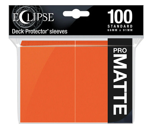 Eclipse Matte Standard Sleeves Pumpkin Orange (100ct)
