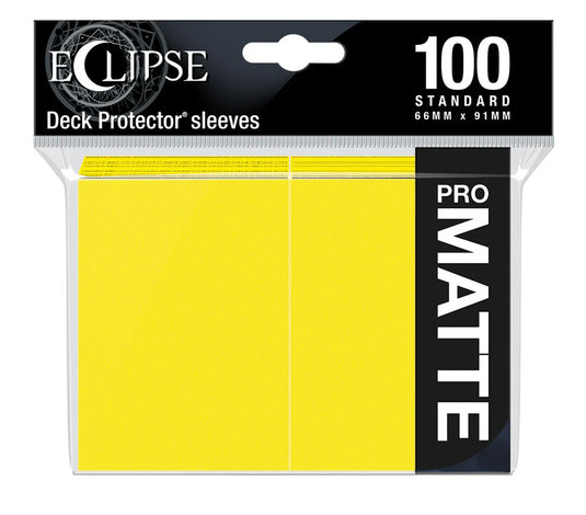 Eclipse Matte Standard Sleeves Lemon Yellow (100ct)