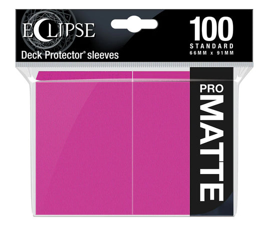 Eclipse Matte Standard Sleeves Hot Pink (100ct)