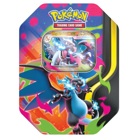 Pokemon Mega Evolution Tin Mega Charizard X ex