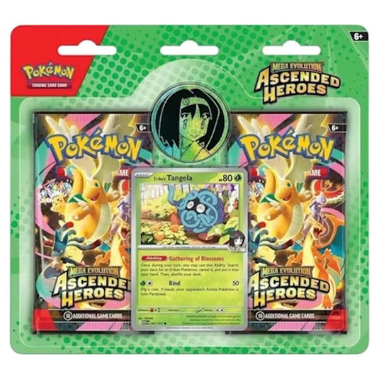 Pokemon Mega Evolution Ascended Heroes 2 Pack Blister Erika