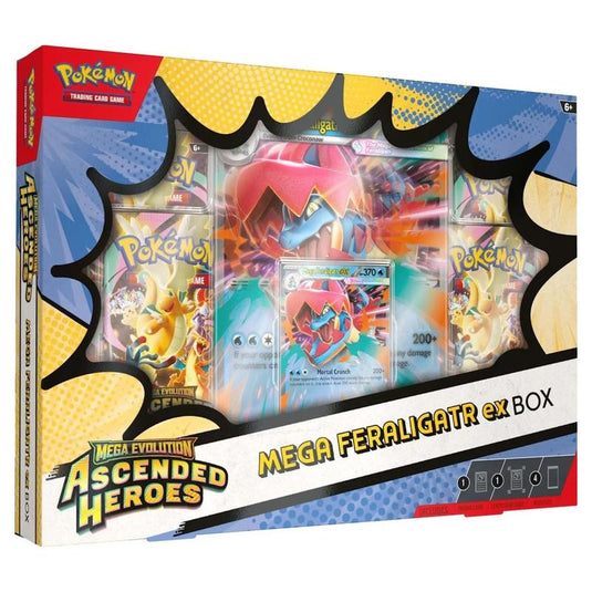 Pokemon Mega Evolution Ascended Heroes Mega Feraligatr ex Box