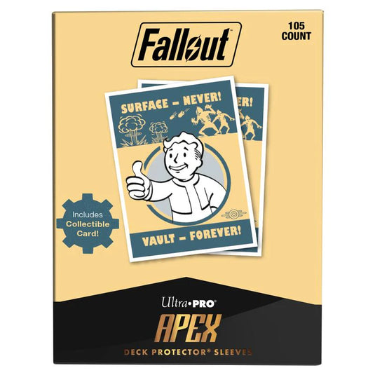 Ultra Pro Fallout Apex Deck Protectors Surface Never! Vault Forever!