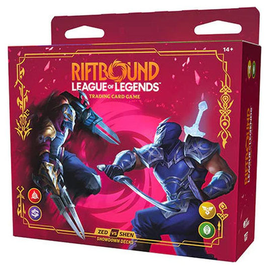 Riftbound League of Legends TCG Vendetta Showdown Decks Zed vs Shen
