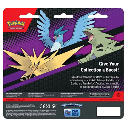 Pokemon Enhanced 2 Pack Blister Team Rocket's Articuno, Team Rocket's Zapdos and Team Rocket's Tyranitar