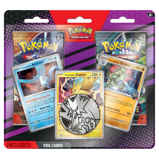 Pokemon Enhanced 2 Pack Blister Team Rocket's Articuno, Team Rocket's Zapdos and Team Rocket's Tyranitar