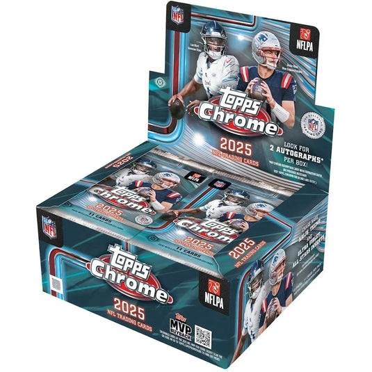 Topps 2025 Chrome Football NFL Jumbo Box