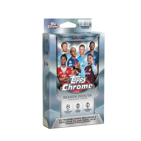Topps Soccer: UCC Chrome 2025-26 Hanger Pack