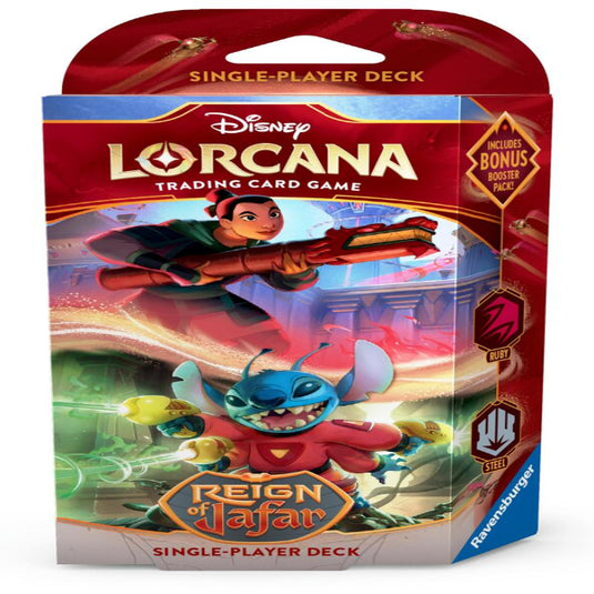Disney Lorcana Reign of Jafar Starter Deck (Ruby & Steel)