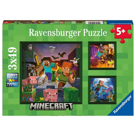 Ravensburger Rompecabezas Minecraft 3x49
