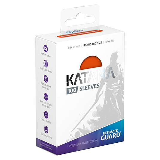 Katana Sleeves Standard Size Orange