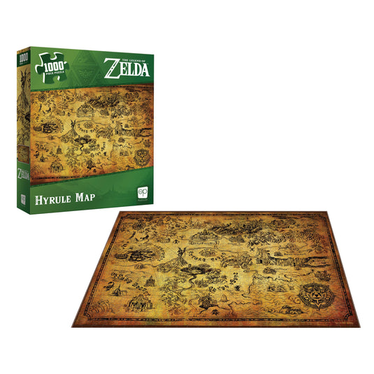 Rompecabezas The Legend Of Zelda Hyrule Map 1000 Pza