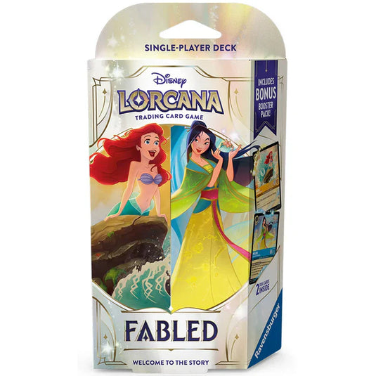 Disney Lorcana Fabled Deck Ariel y Mulan