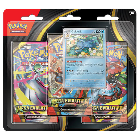 Pokemon Mega Evolution Base Set 3 Pack Blister Golduck