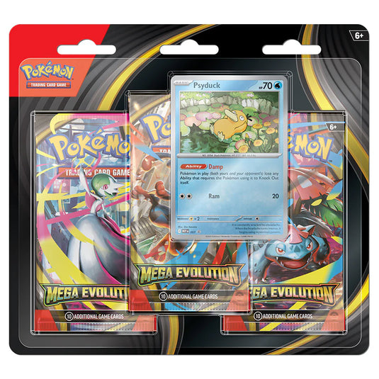 Pokemon Mega Evolution Base Set 3 Pack Blister Psyduck