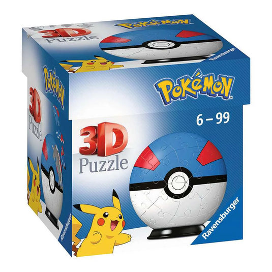 Ravensburger Rompecabezas Pokemon Superball Azul 3D