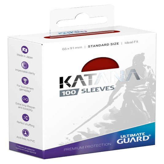 Katana Sleeves Standard Size Red
