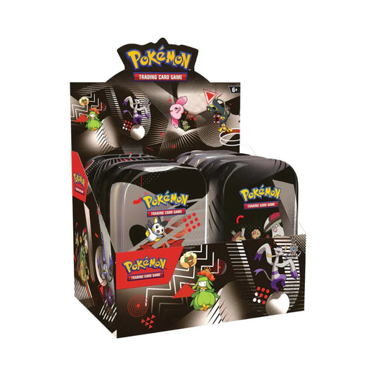 Pokemon Scarlet & Violet Black Bolt & White Flare Mini Tin Display
