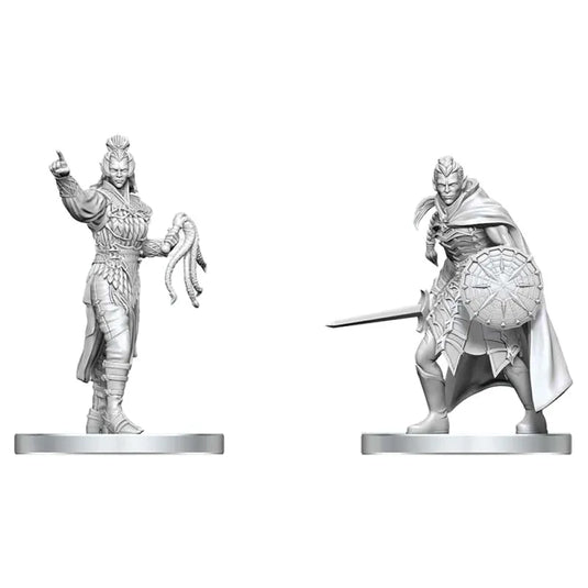 D&D Nolzur's Marvelous Unpainted Minis: Drow Elite Warrior & Drow Priestess of Lolth
